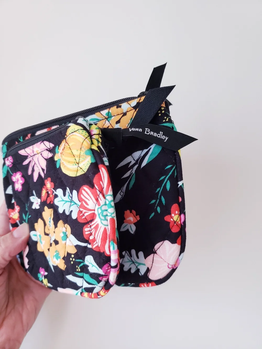 Vera Bradley Floral Print Zipper Coin Purse And Mini Bag - Picture 5 of 10